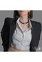 Glory Women's Necklace, 925 Sterling Silver, Beaded Necklace, with Agate, Handmade Adjustable Jewelry - 4