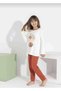 Girl's Printed Long Sleeve Pajama Set – Cute Home Wear-8408- - 2