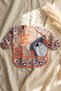 Tribal Bear Series Liquid-Proof Long Sleeve Baby Food and Activity Bib - Boho Design Crumb Pocket - 6