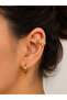 Gold Star Detailed Ear Cuff Earrings (Cartilage Earrings) - 2