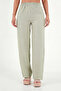 Regular Fit Tie-Detail Crew Neck Set SET 5866466 - 3