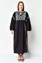 Women Embroidered Maxi Dress, Navy