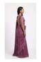 Nool Pakshi Mauve Satin Saree with Unstitched Blouse Material - 2
