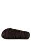 Women's Genuine Leather Brown Flat Slippers - 3
