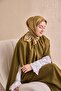 Twill Silk Geo Scarf Mustard 90X90 - 2