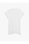 Linen Look Comfortable Fit Tassel Detailed Watermelon Sleeve Beach Dress - 4