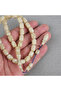 Galalit Capsule Cut 8X11.5Mm Prayer Beads -Beige - 3
