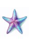 Makiteks 41X41 cm Blue Starfish Patterned Throw Pillow Cover - Mediterranean Marine-Inspired Aesthetic Decorative Throw Pillow Cover