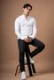 Slimfit Self-Striped Collar Buttoned Lycra Summer Shirt - 4