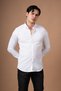 Slimfit Self-Striped Collar Buttoned Lycra Summer Shirt - 3