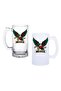 Mexico World Cup Beer Glass with Handle Frosted or Transparent Option 0155