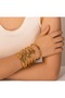 Stainless Steel Plated 18K Gold Buckle Inlaid With Bow Zircon Bracelet for Women Bowknot Fashion Jewelry Bangle - 3
