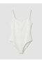 Esvab • Modern & Distinctive Square Collar Women's Snap Fastener Bodysuit
