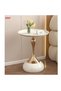 Coffee Tables Nordic Accent End Sofa Metal Gold Oak Round Modern Side Set Living Room white - 5