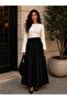 Women's Poplin Waist-Tie Long Tunic Flawed Skirt