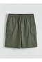 Xside Khaki Standard Fit Men's Gabardine Cargo Shorts - 6