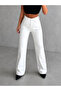 Plus Size High Waist White Wide Leg Jean Pants - 3