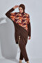 Sport Lycra Full Covered Hijab Swimsuit 6497 Brown - 2