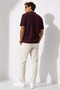Men's Short Sleeve Ribbed Half Button Closure Polo Collar T-Shirt 26001 - 5