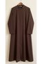 Ferace Zipper / 150 cm / Dark Brown / Threaded with Fishing Line - 2