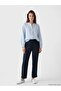 Elastic Waist Linen Blend Women's Trousers (S6)
