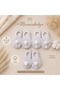 White Tulle Pompom Detailed Baby Girl Sock Set of 3