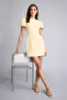 Boat Neck Short Sleeve Mini Dress H2740Ax26Sp