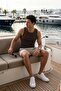 Hono 100% Cotton Ribbed Men's Mink Basic Undershirt - 2