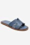 Biora Blue Genuine Leather Women's Slippers - 3