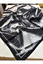 Flower-Patterned Satin Scarf - 2