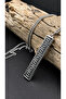 Ancient Greek Spirit Minimalist Necklace – Bohemian Men's Accessory Modern Geometric Design Steel Adjustable Chain - 2