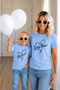 Mother-Daughter - Son Combination T-Shirt 100% Cotton Oversize Family Combination (Must Order 2 Pieces for Combination)