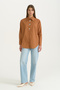 تونيك قطني بتفاصيل أزرار - لون أسمر