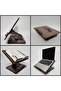 Book Reading, Laptop and Tablet Stand, Height Adjustable 360 °   Rotatable Foldable - 5