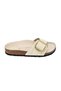Madrid Big Buckle 1025298 Women's Slippers Ecru Juststep