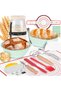 Complete Sourdough Starter Kit, 35oz Jar with 15-Piece Baking Supplies & Silicone Baskets
