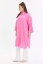 Strawberry Fabric Bat Sleeve Oversize Women's Shirt - 3