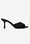 Women's Pointed Toe Lace Embroidered Thin Heeled Evening Dress Slippers Julee Black - 3