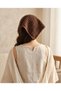 Women's Summer-Casual Beach Compatible Perforated Knitwear Knitted Hair Bandana 100% Cotton - 3