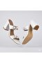 Yes Thick Heeled Double Buckle Women's Slippers White - 2