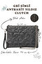 Anthracite Star Quilted Clutch Bag 🩶 - 3
