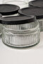 6-Piece Airtight Glass Breakfast Set 140 Cc – Leak-Proof Glass Storage Container Set with Black Lids |   Breakfast, Mezelik, Sauce Bowl - 3