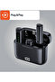 Wireless Lavalier Microphone with Charging Case 2.4GHz Ultra Low Latency Clip-On Mic With Noise Reduction for Vlogging, Live Streaming, Interviews & Video Recording - 3