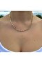 Minimal Drop Figured Combinable Shimmering Gold Necklace - 3
