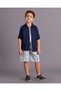 Boys Navy Oxford Shirt - 2
