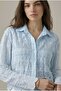Bohemian Lace Detailed Cotton Long Sleeve Shirt - 2
