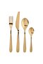 TILLAGD 24-piece cutlery set, brass-colour