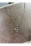 Letter S Necklace with Bee Figure