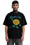 Unisex Oversize Rock Band Helloween Printed Crew Neck T-Shirt