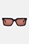 Men GU00213 52E Rectangular Sunglasses, Dark Havana